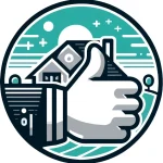 Client satisfait donnant un pouce en l'air dans un intérieur moderne et bien aménagé, symbolisant la réussite d'un projet d'aménagement intérieur.